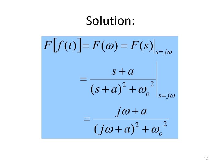 Solution: 12 