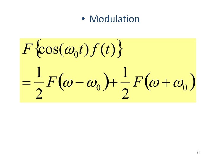  • Modulation 31 