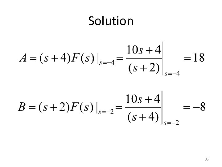 Solution 36 