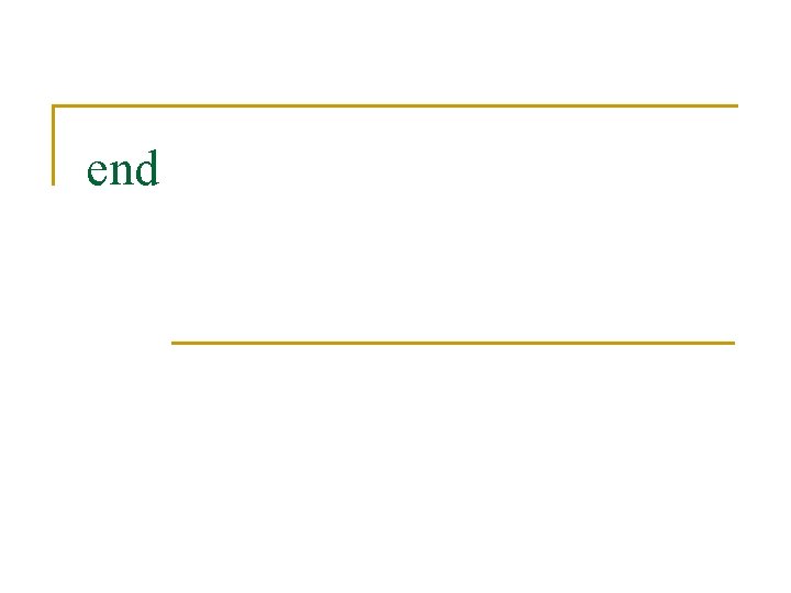 end 