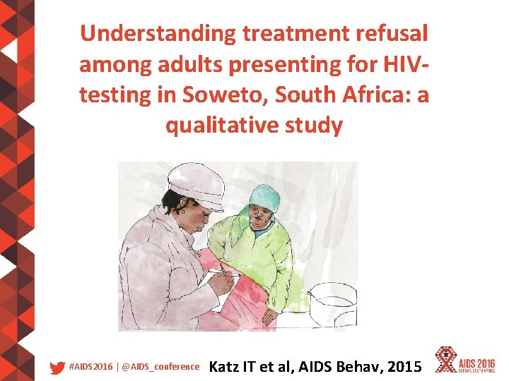Understanding treatment refusal among adults presenting for HIVtesting in Soweto, South Africa: a qualitative