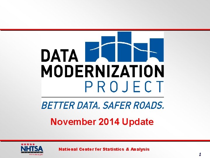 November 2014 Update National Center for Statistics & Analysis 1 