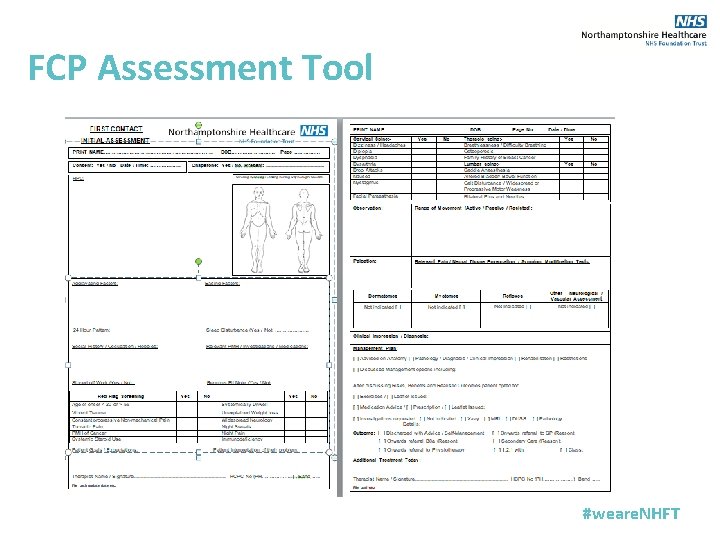 FCP Assessment Tool #weare. NHFT 