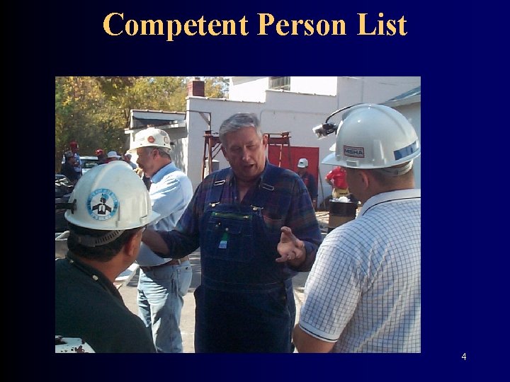 Competent Person List 4 