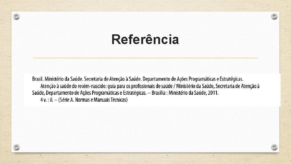 Referência 