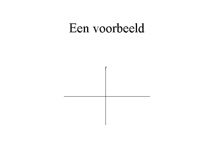 Een voorbeeld 