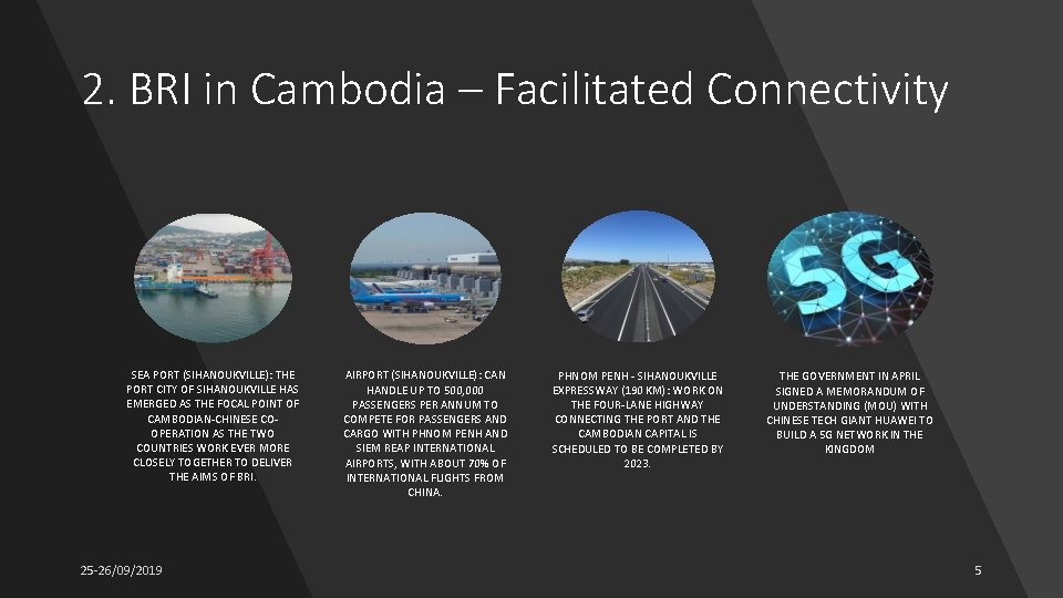 2. BRI in Cambodia – Facilitated Connectivity SEA PORT (SIHANOUKVILLE): THE PORT CITY OF