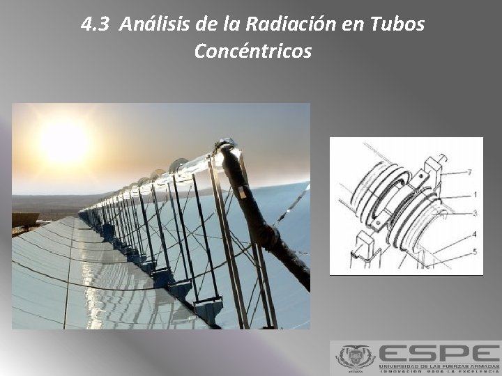 4. 3 Análisis de la Radiación en Tubos Concéntricos 