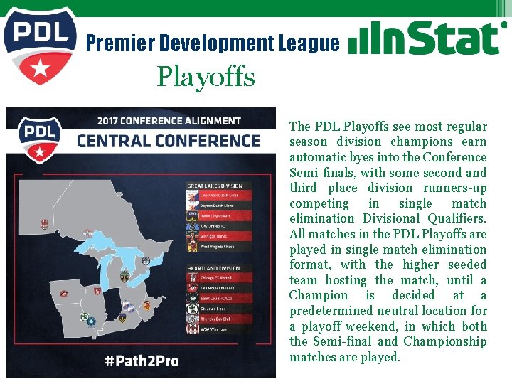 Premier Development League Playoffs The PDL Playoffs see most regular season division champions earn