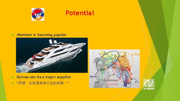 Potential Aluminum is becoming popular Guinea can be a major supplier “资源，永远是有色行业的命脉。” 