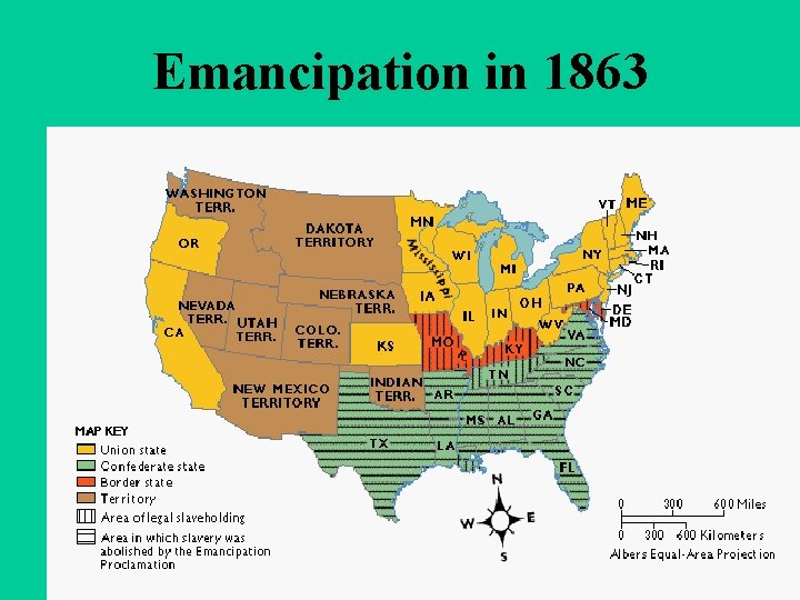 Emancipation in 1863 