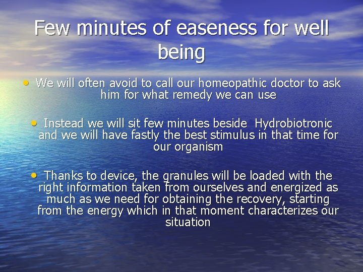 Few minutes of easeness for well being • We will often avoid to call