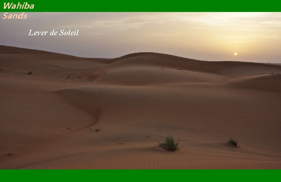Wahiba Sands Lever de Soleil 