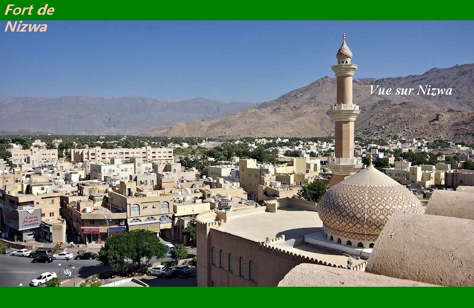 Fort de Nizwa Vue sur Nizwa 