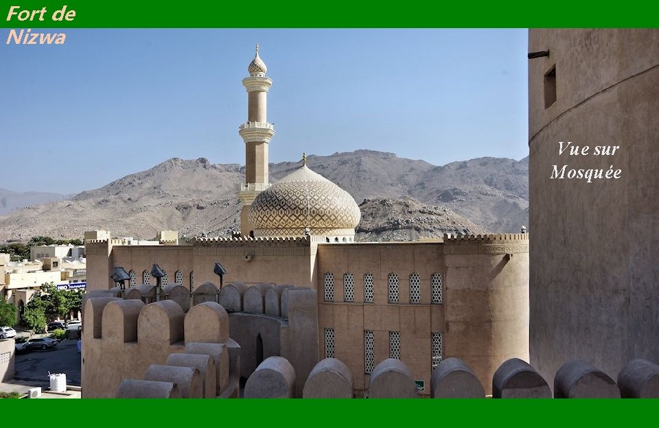 Fort de Nizwa Vue sur Mosquée 