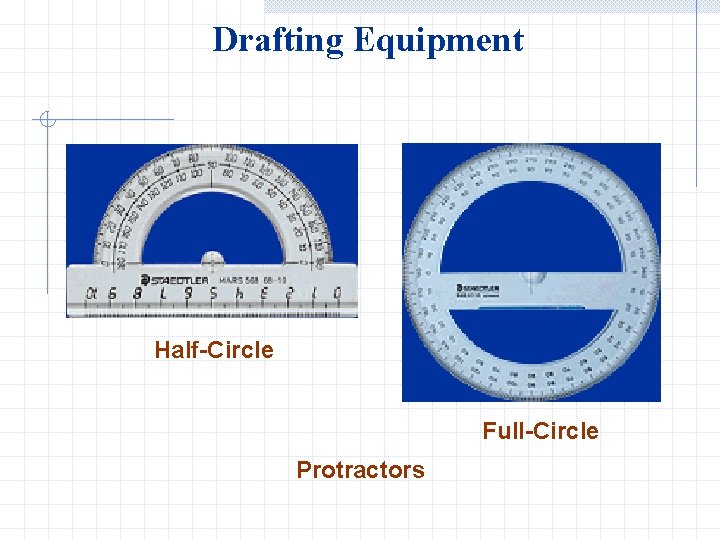 Drafting Equipment Half-Circle Full-Circle Protractors 