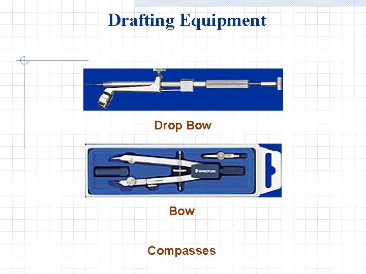 Drafting Equipment Drop Bow Compasses 