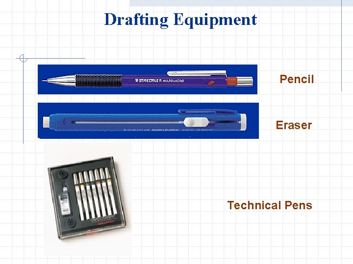 Drafting Equipment Pencil Eraser Technical Pens 