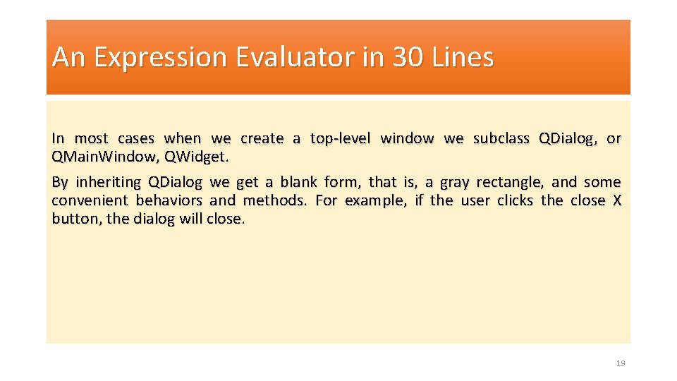 An Expression Evaluator in 30 Lines In most cases when we create a top-level