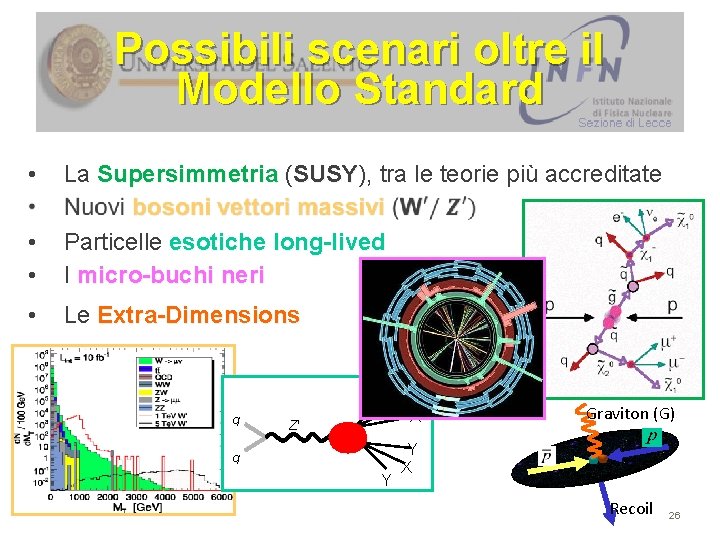 Possibili scenari oltre il Modello Standard • La Supersimmetria ( Supersimmetria SUSY), tra le