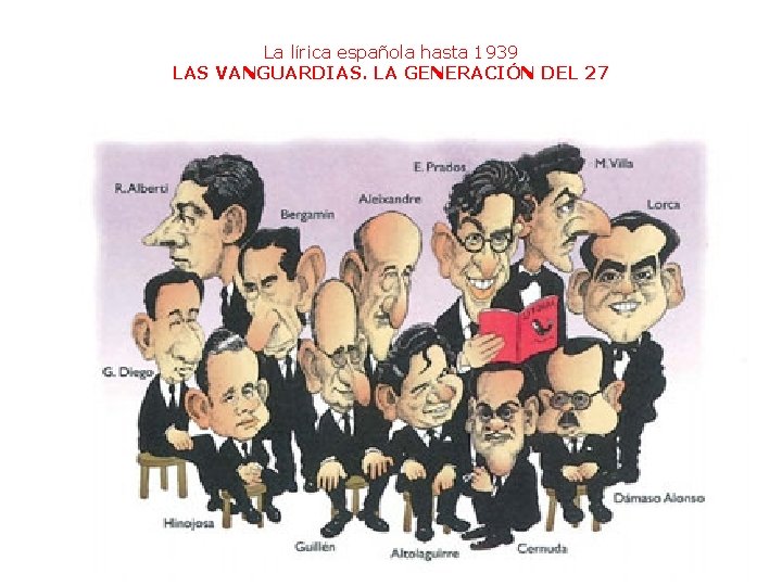 La lírica española hasta 1939 LAS VANGUARDIAS. LA GENERACIÓN DEL 27 