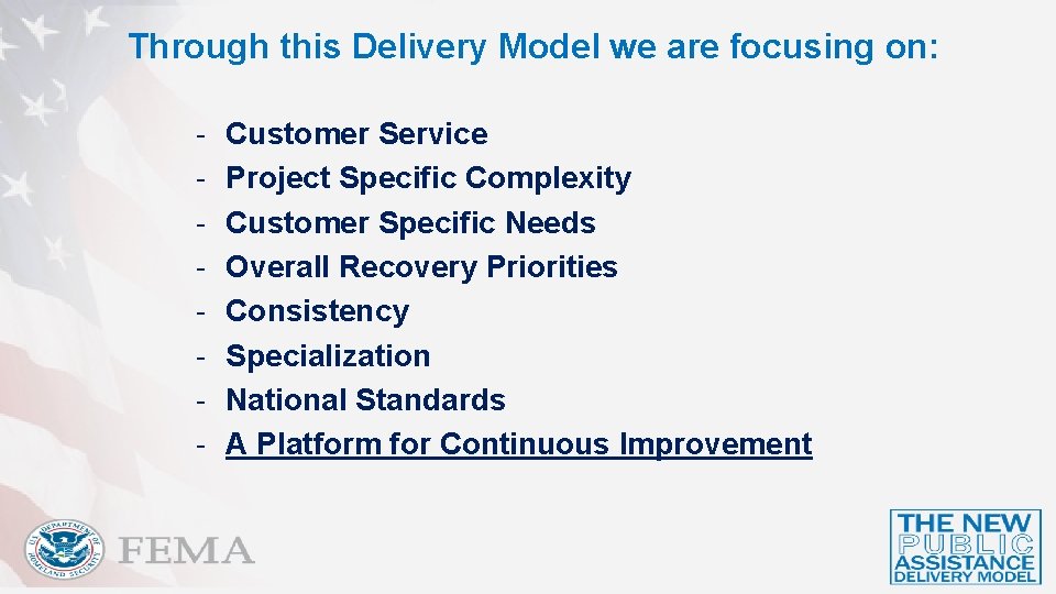 Through this Delivery Model we are focusing on: - Customer Service Project Specific Complexity