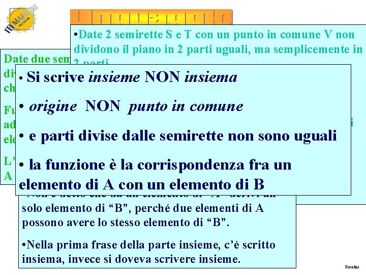  • Date 2 semirette S e T con un punto in comune V