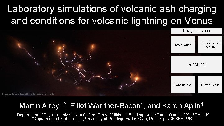 Laboratory simulations of volcanic ash charging and conditions for volcanic lightning on Venus Navigation