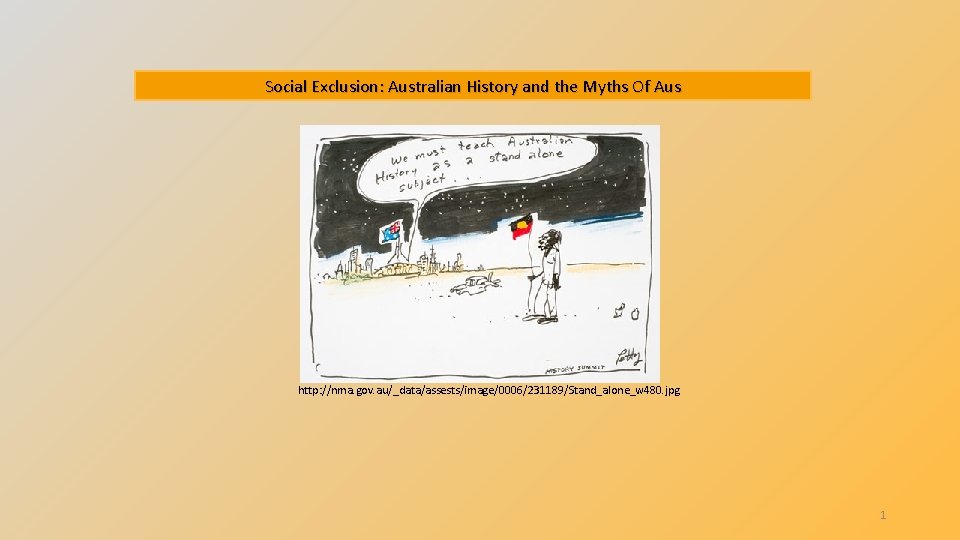 Social Exclusion Australian History and the Myths Of