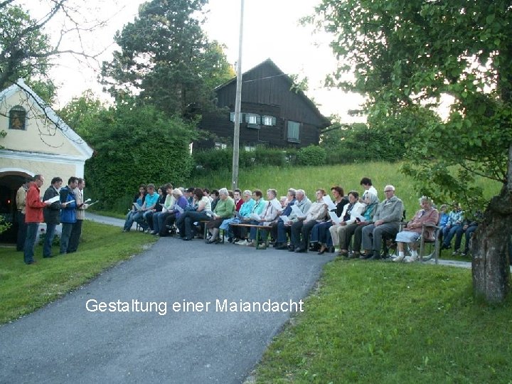 Gestaltung einer Maiandacht 