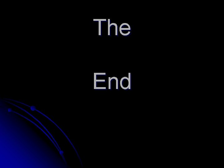 The End 