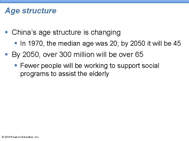Age structure § China’s age structure is changing § In 1970, the median age Age structure § China’s age structure is changing § In 1970, the median age