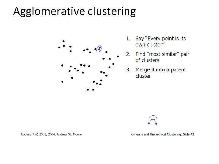 Agglomerative clustering 