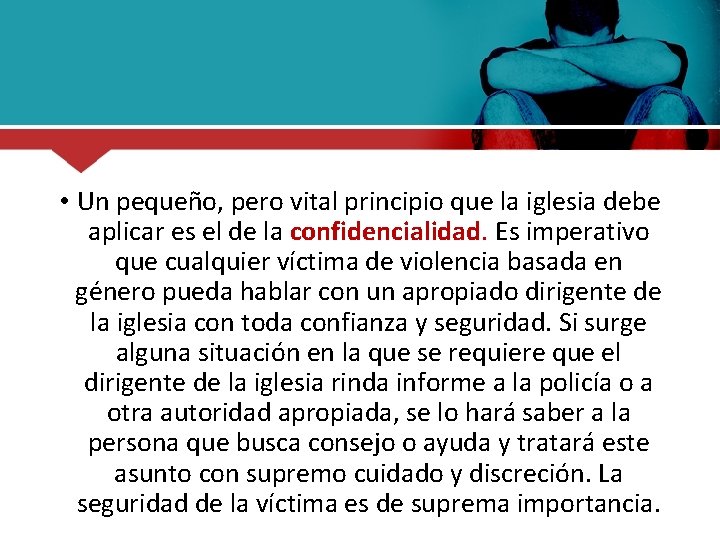 3 • Un pequeño, pero vital principio que la iglesia debe aplicar es el