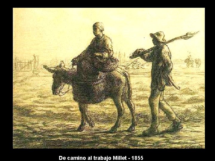 De camino al trabajo Millet - 1855 