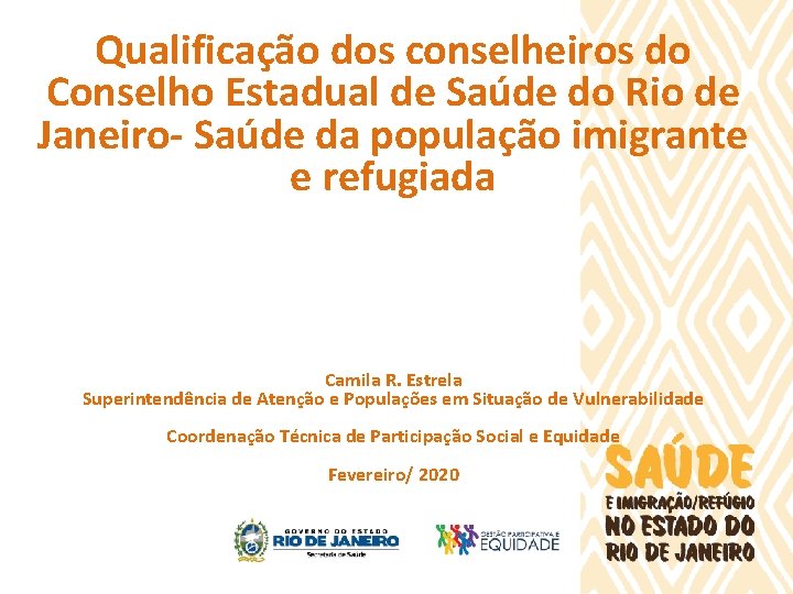 Qualificação dos conselheiros do Conselho Estadual de Saúde do Rio de Janeiro- Saúde da