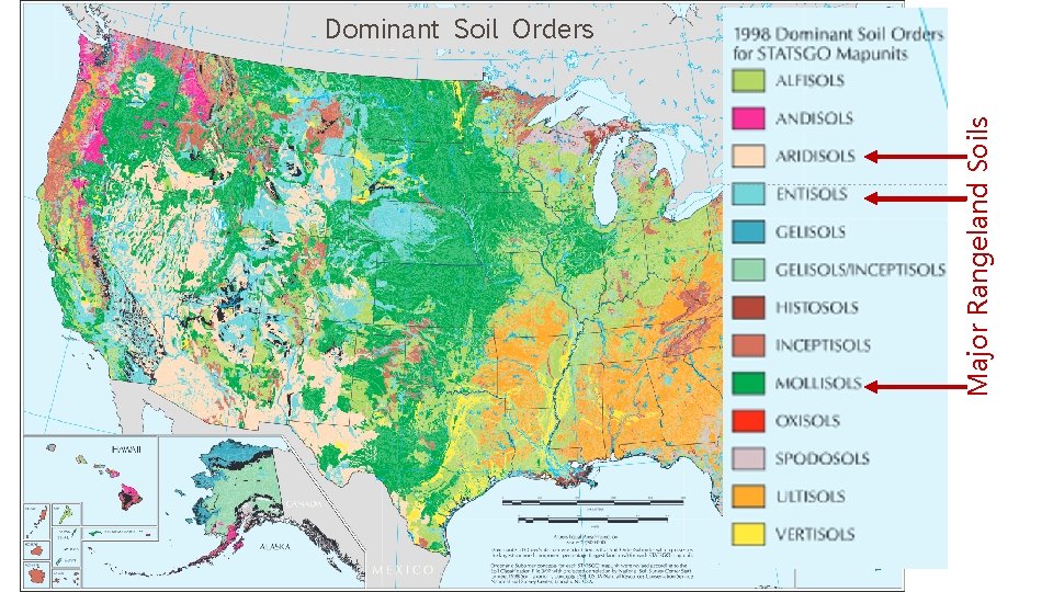 Major Rangeland Soils Dominant Soil Orders 