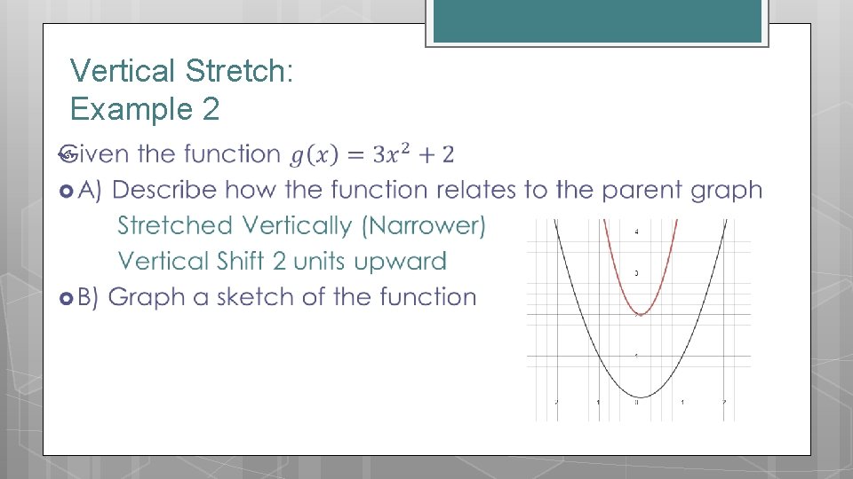 Vertical Stretch: Example 2 