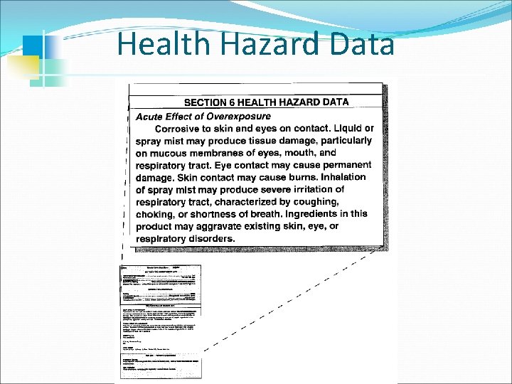 Health Hazard Data 