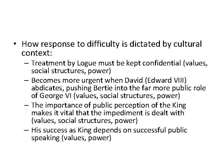• How response to difficulty is dictated by cultural context: – Treatment by • How response to difficulty is dictated by cultural context: – Treatment by