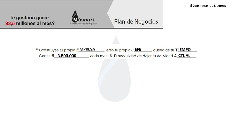 El Constructor de Riquezas 