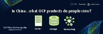 In China. . . what OCP products do people view? Server Storage Networking 