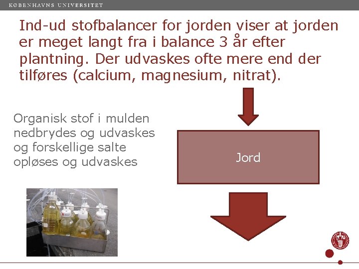 Ind-ud stofbalancer for jorden viser at jorden er meget langt fra i balance 3