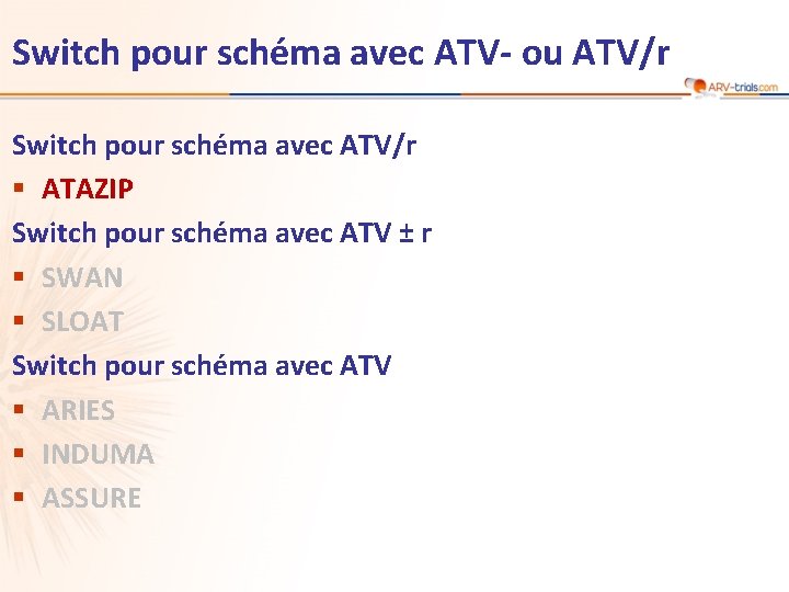 Switch pour schéma avec ATV- ou ATV/r Switch pour schéma avec ATV/r § ATAZIP