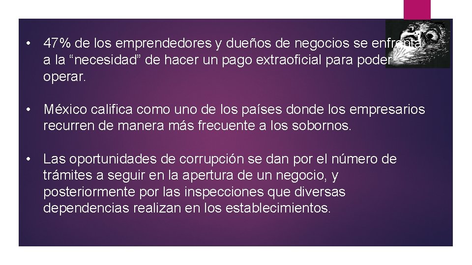 • 47% de los emprendedores y dueños de negocios se enfrenta a la • 47% de los emprendedores y dueños de negocios se enfrenta a la