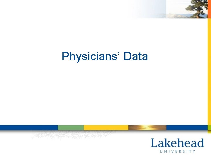 Physicians’ Data 