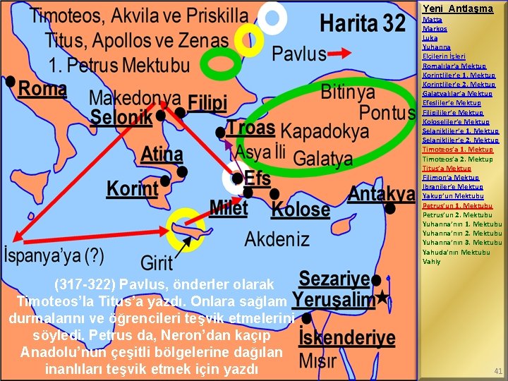 Yeni Antlaşma Matta Markos Luka Yuhanna Elçilerin İşleri Romalılar’a Mektup Korintliler’e 1. Mektup Korintliler’e