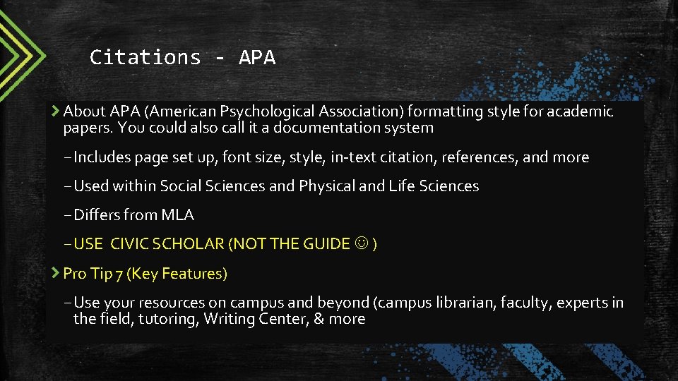 Citations - APA About APA (American Psychological Association) formatting style for academic papers. You