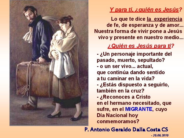 Y para tí, ¿quién es Jesús? Lo que te dice la experiencia de fe,