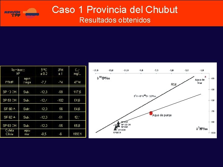 Caso 1 Provincia del Chubut Resultados obtenidos 